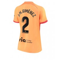 Atletico Madrid Jose Gimenez #2 Fotballklær Tredjedrakt Dame 2022-23 Kortermet